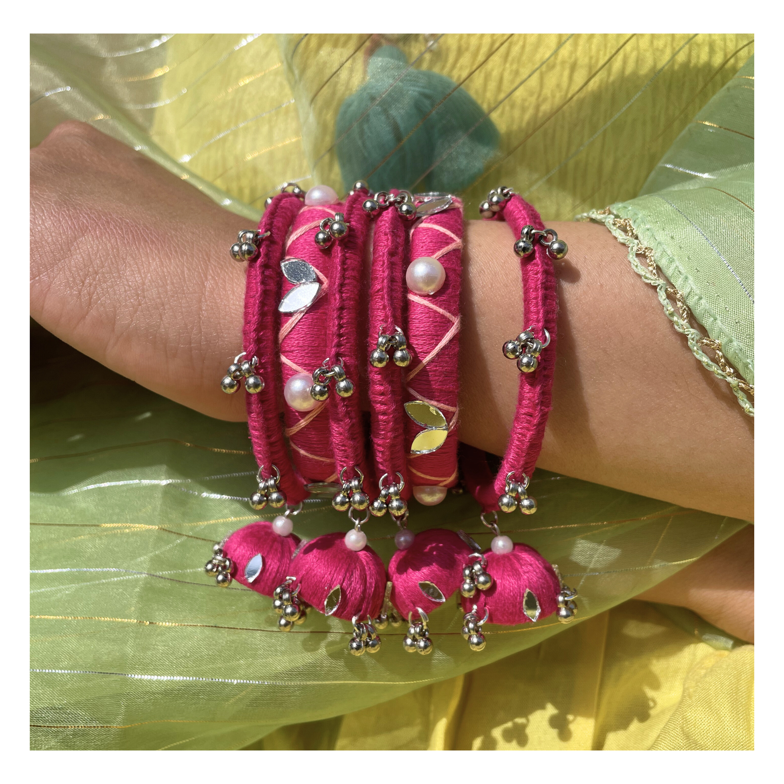 Cotton Thread Bangle Set for Women