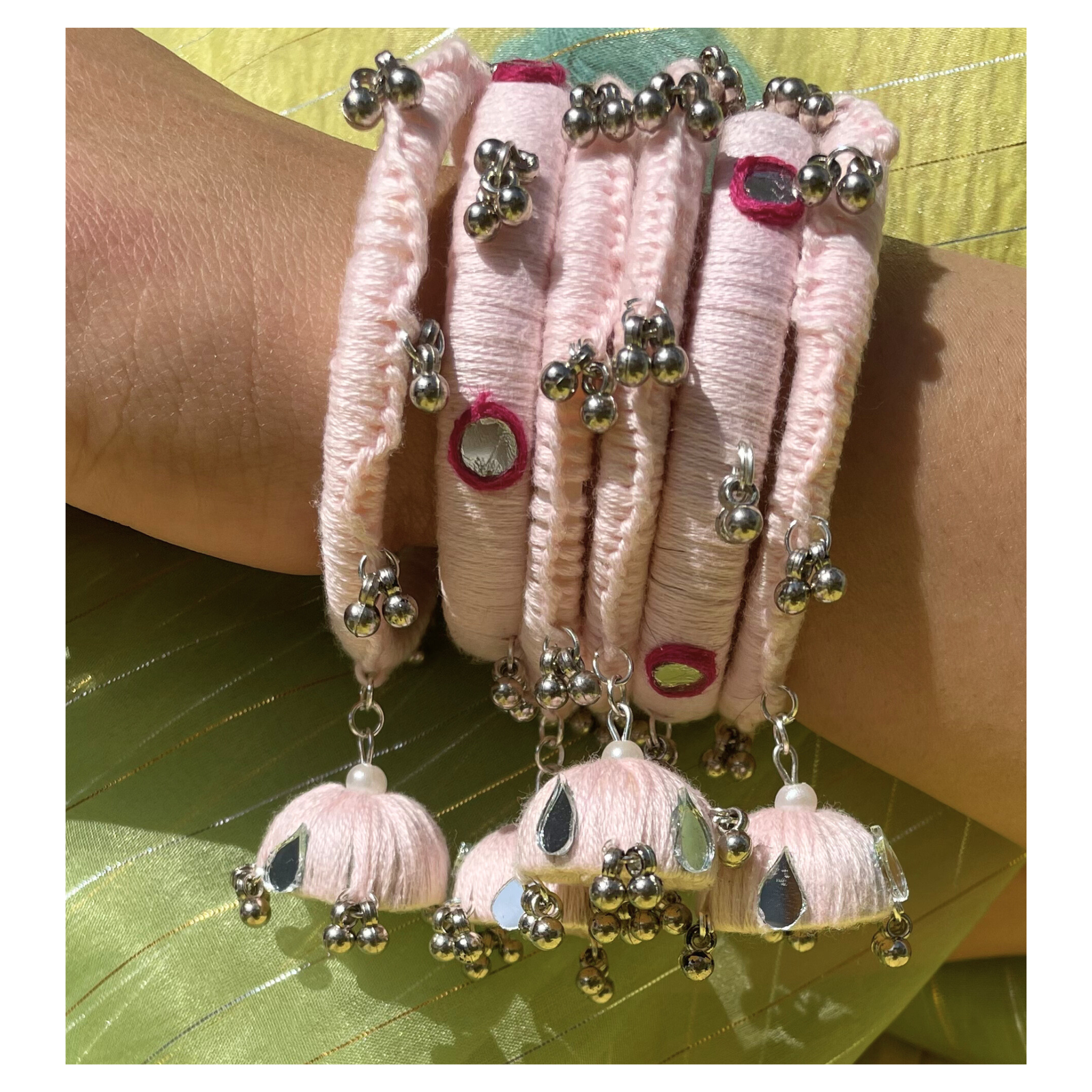 Cotton Thread Bangle Set for Women