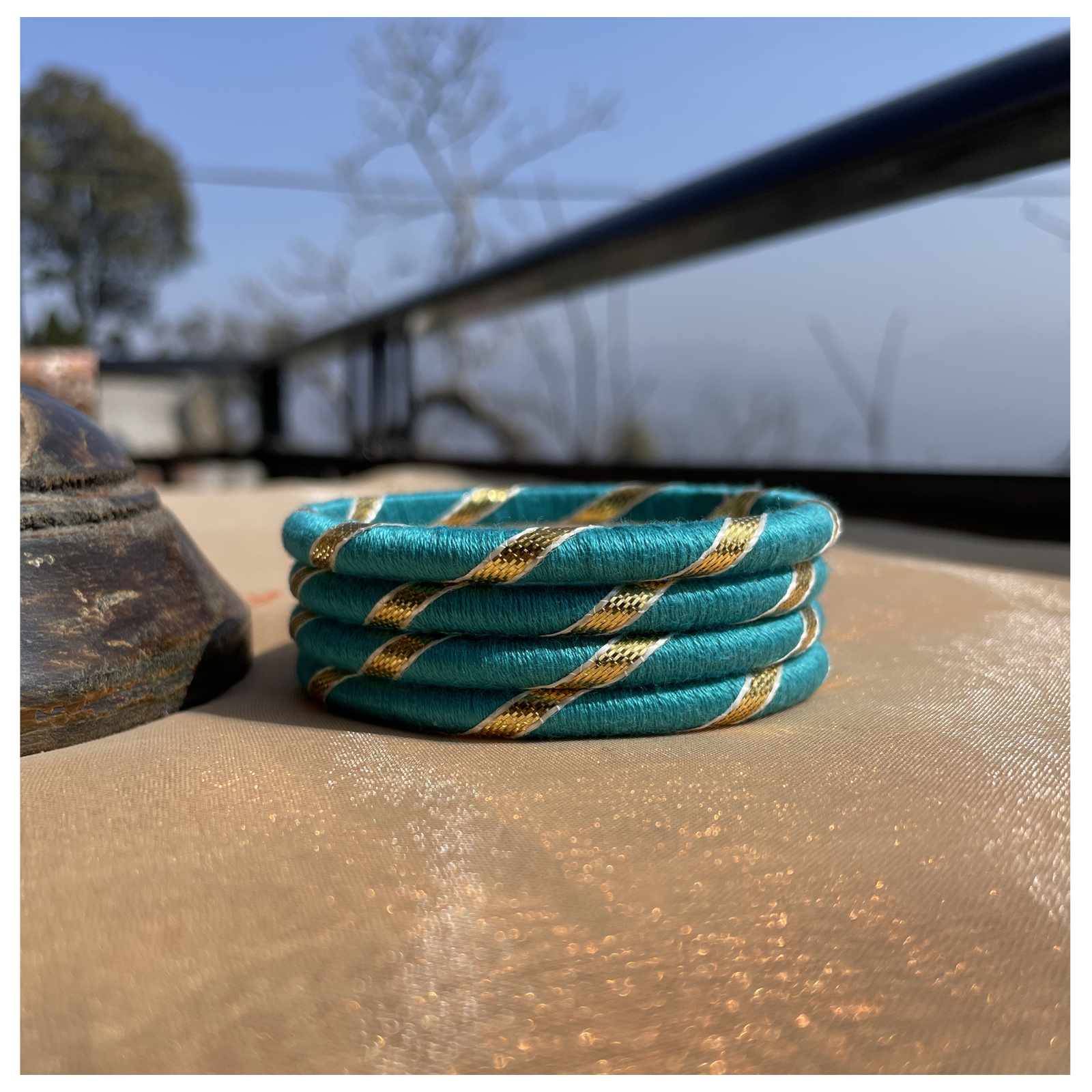 SauGaat Elegant Cotton-Wrapped Bangles
