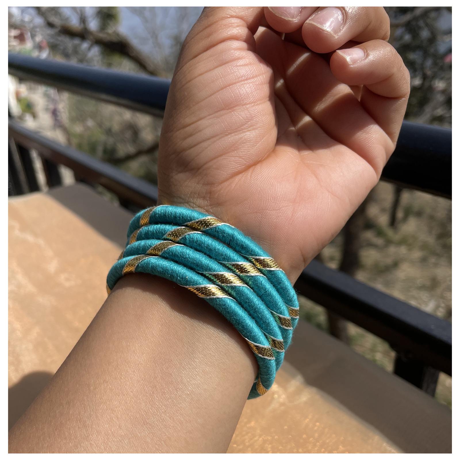 SauGaat Elegant Cotton-Wrapped Bangles