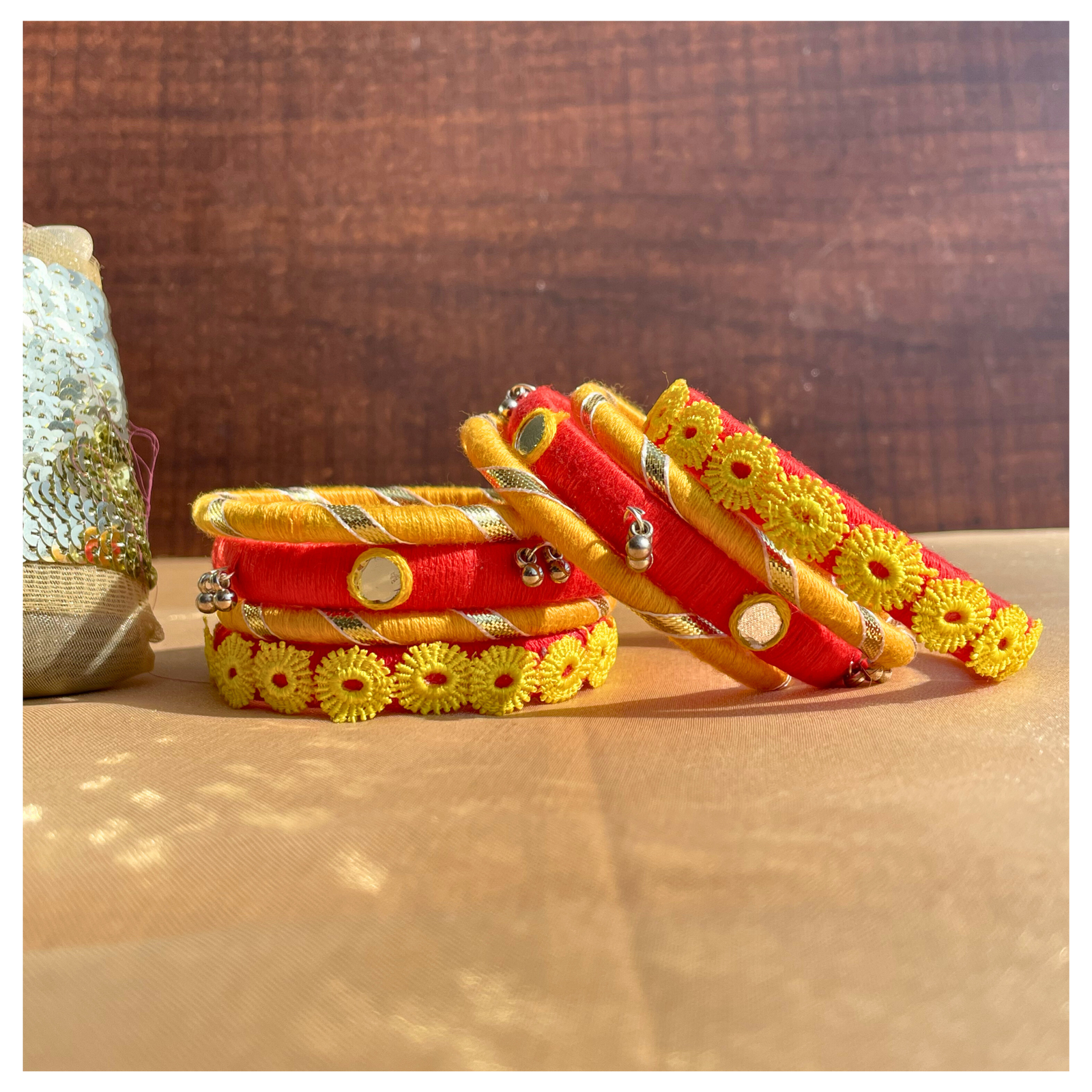 Floral Festive Bangle set