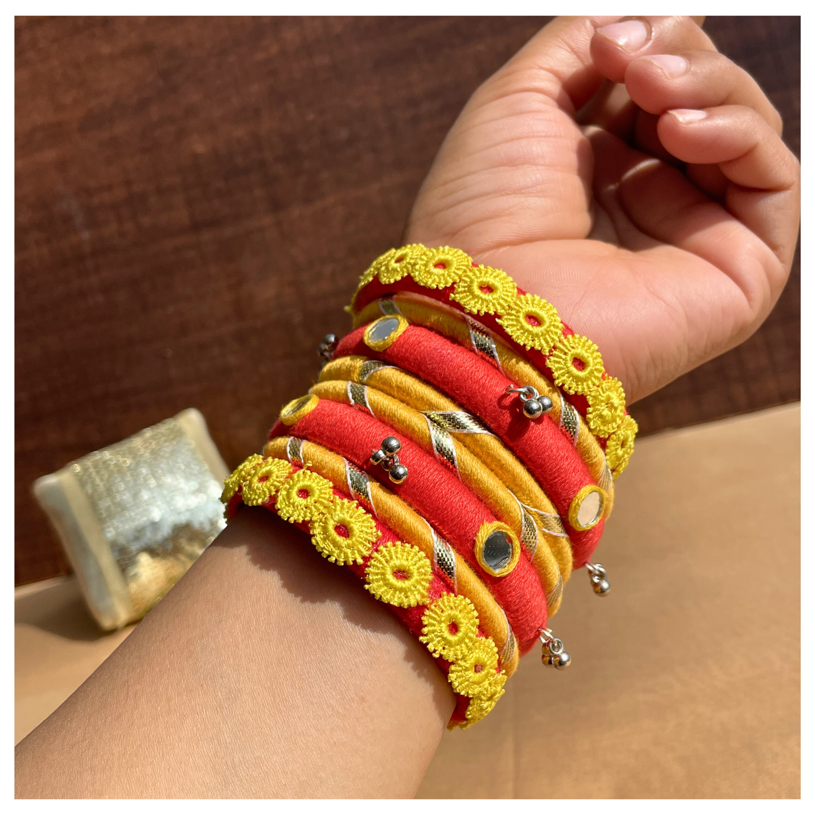 Floral Festive Bangle set