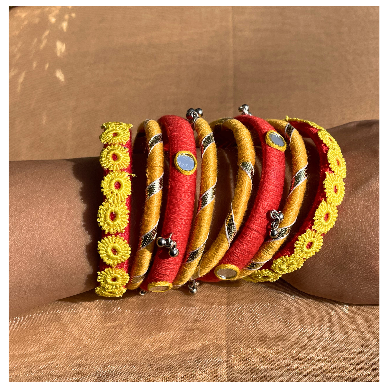 Floral Festive Bangle set