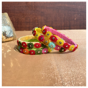 Multicoloured flower bangle