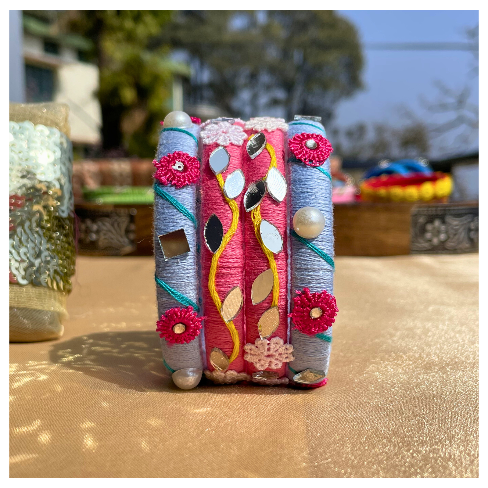 Floral festive Bangles Set