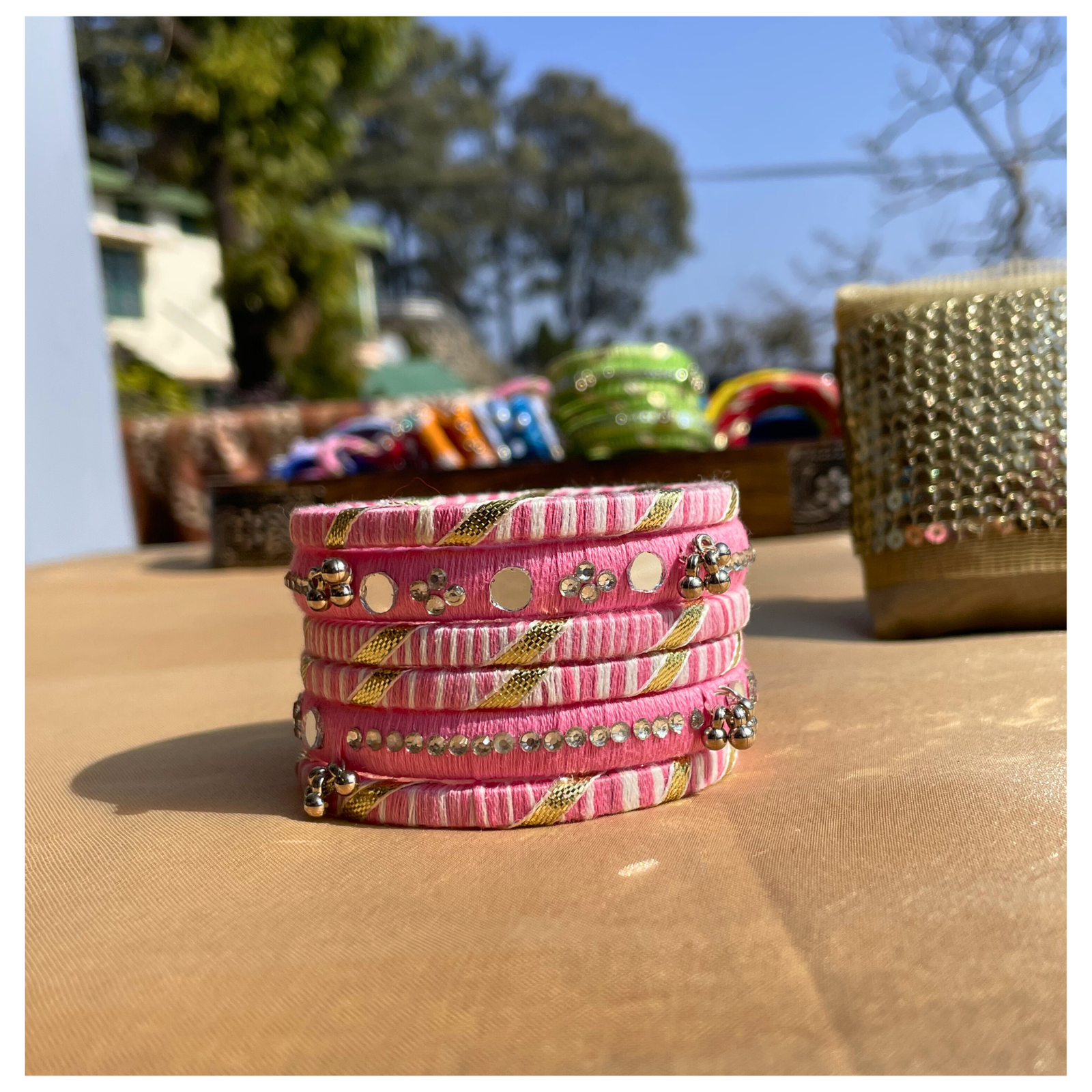 Mirror Charms Bangles