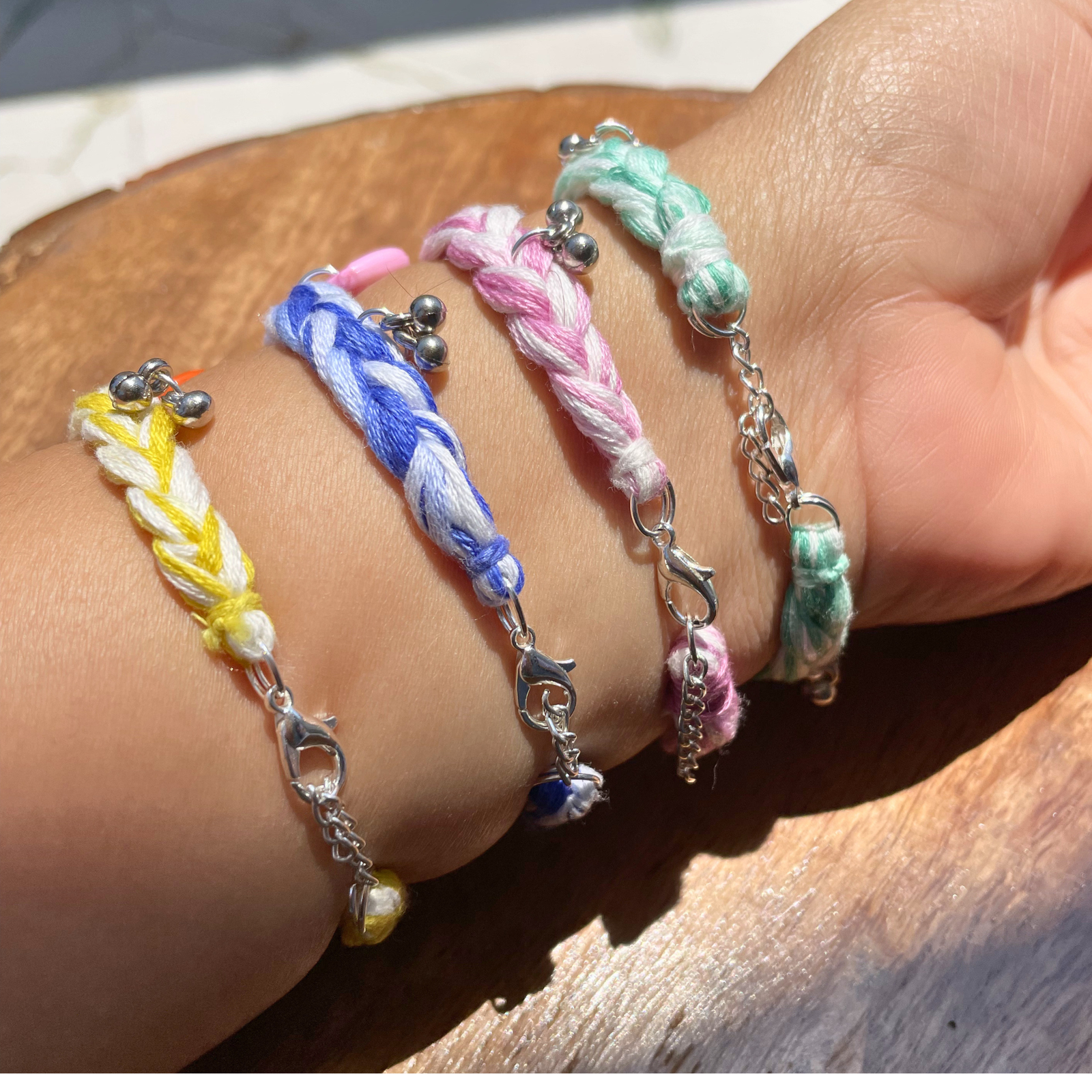 Handcrafted Boho Braided Bracelet Set – 4