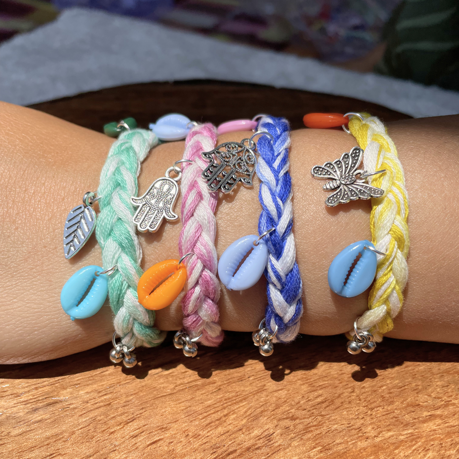 Handcrafted Boho Braided Bracelet Set – 4