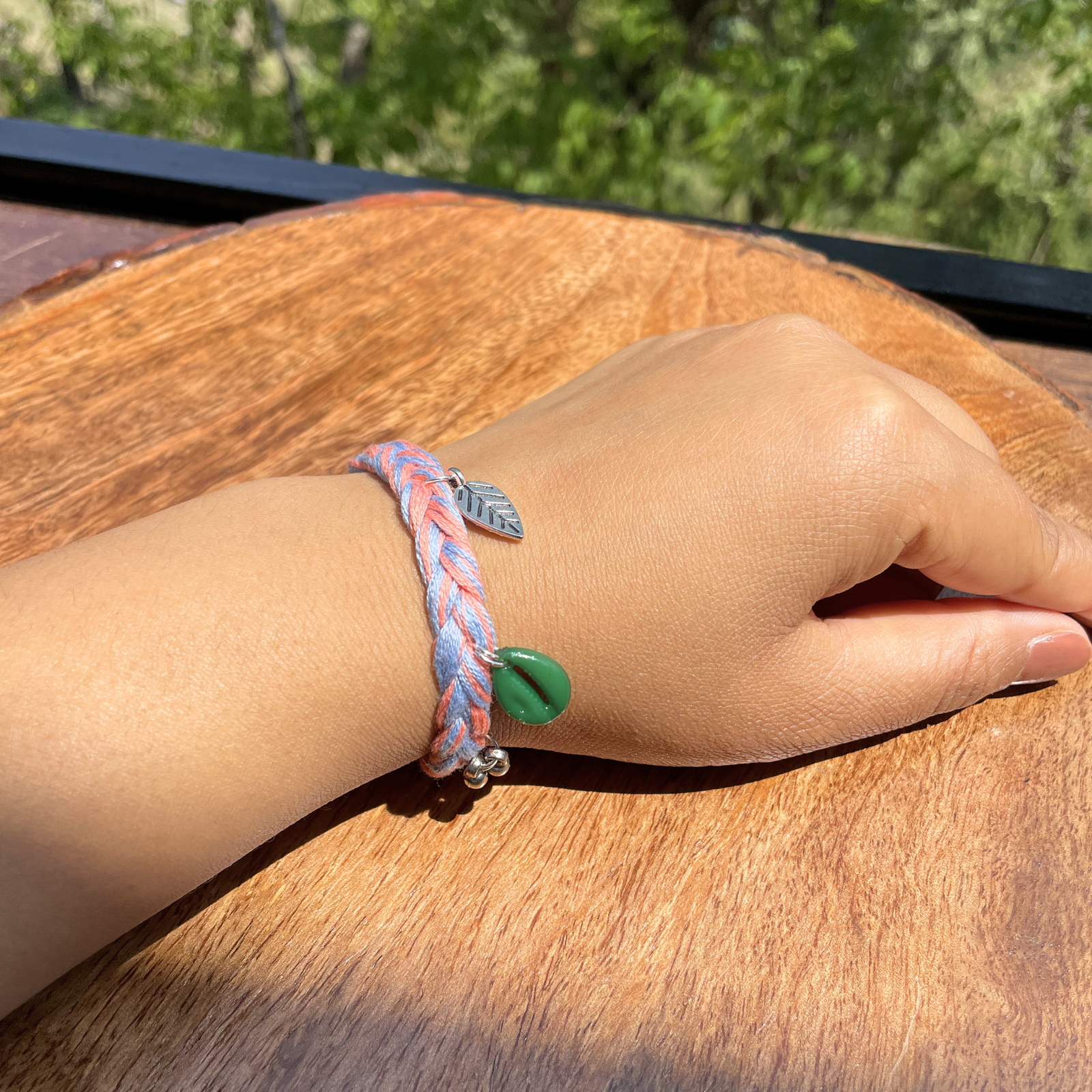 Handcrafted Boho Braided Cotton Thread Bracelets– Set of 4