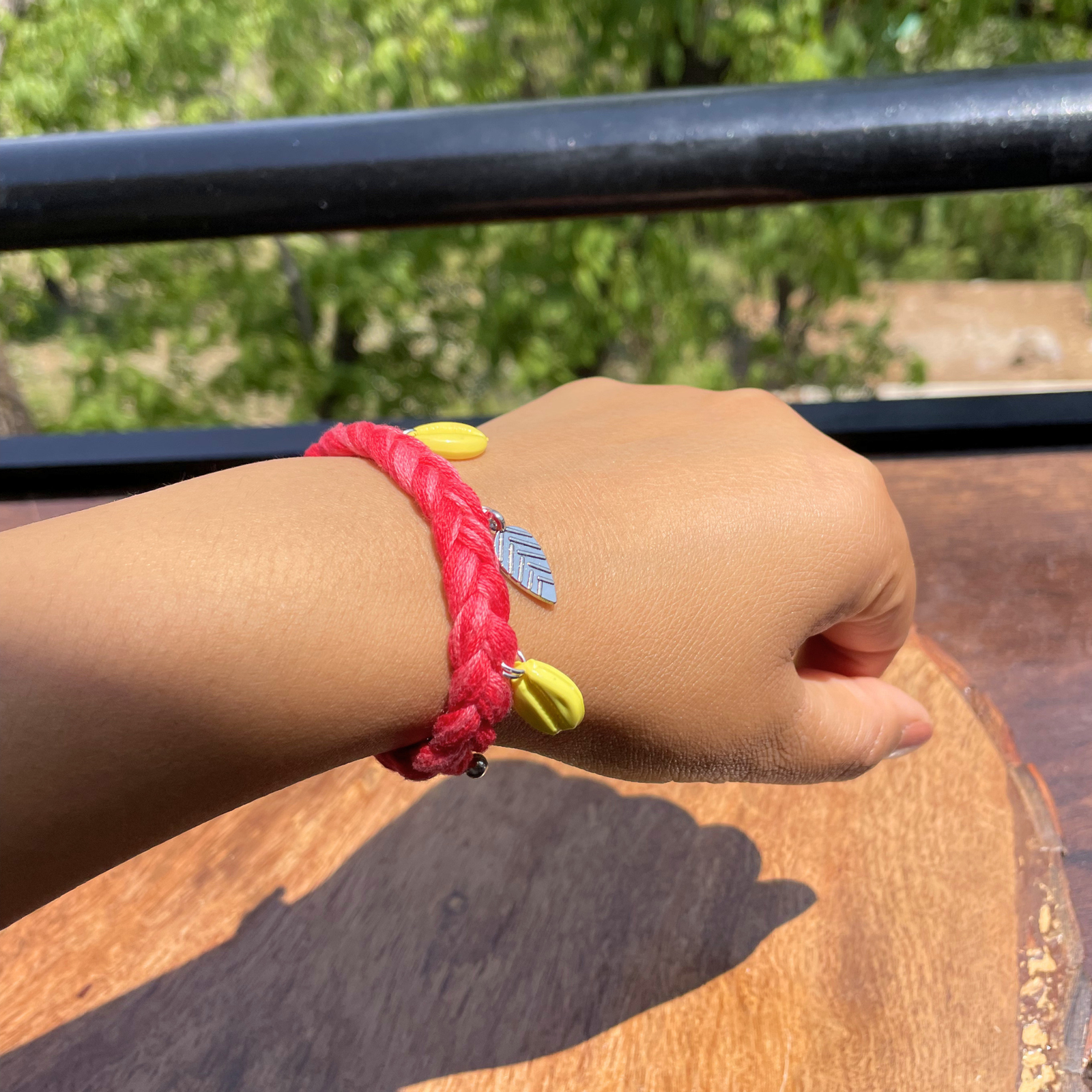 Handcrafted Boho Braided Cotton Thread Bracelets– Set of 4