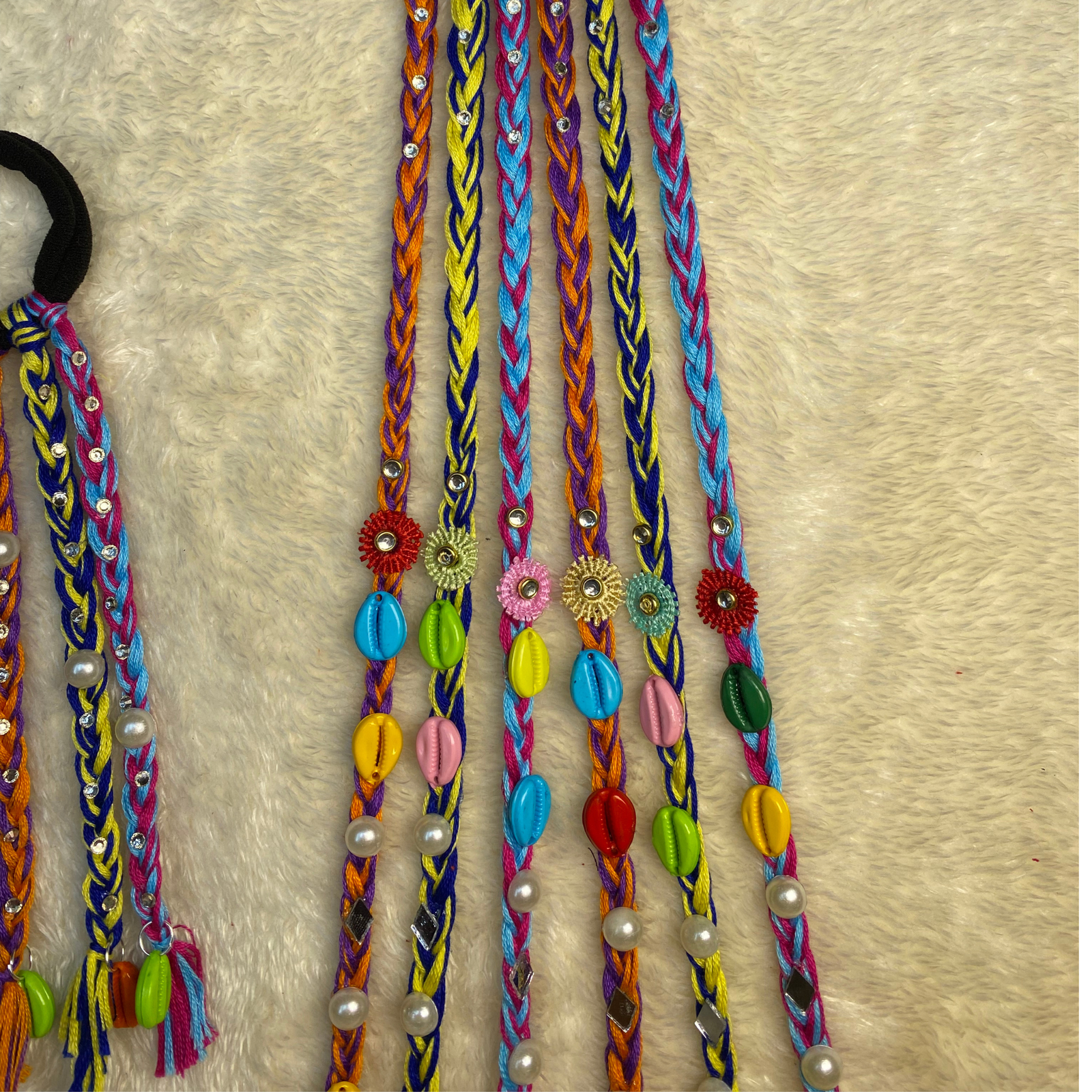 Blossom Pearl Boho Hair String Set of 2