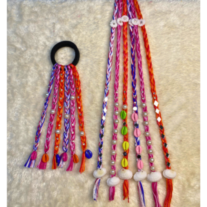 Carnival Blossom Boho Hair Strings – Set of 2 (Short & Long)