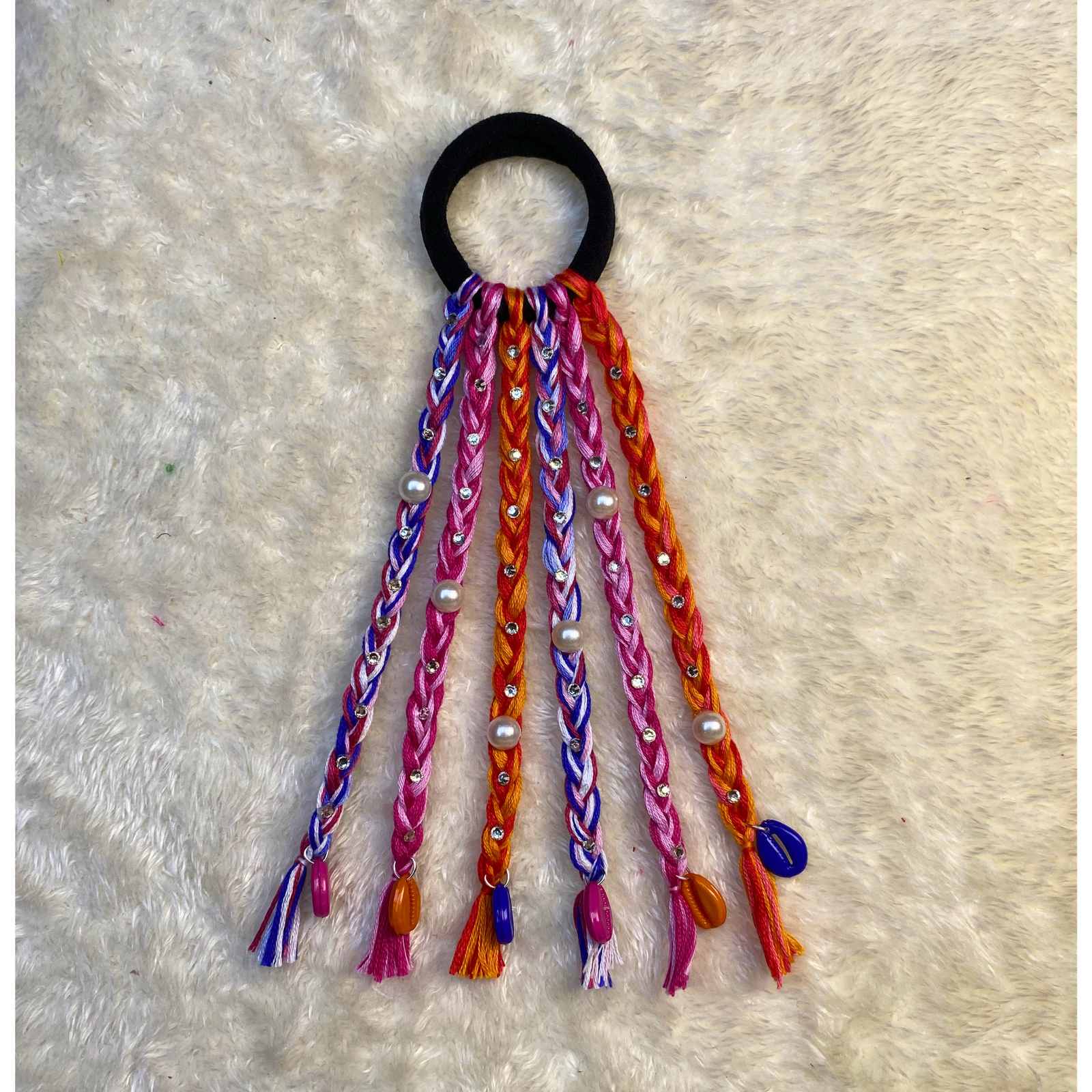 Carnival Blossom Boho Hair Strings – Set of 2 (Short & Long)